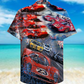 Car Racing Win Wreck Hawaiian Shirt Artwork Detail For Tropical Trips And Casual Outings
