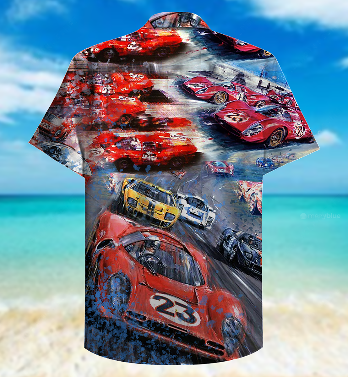 Car Racing Win Wreck Hawaiian Shirt Artwork Detail For Tropical Trips And Casual Outings