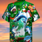 Shark Lots Balls Play Pool Hawaiian Shirt Artwork View For Weekend Travel And Beach Style