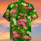 Flamingo Stand Tall Fabulous Hawaiian Shirt For Summer Events And Casual Outdoor Wear