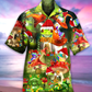 Frog Christmas Hawaiian Shirt Pattern View For Lightweight Everyday Style