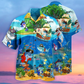 Shark Amazing Nautical Pirate Sharks Hawaiian Shirt Design Detail For Sunny Adventures And Casual Wear