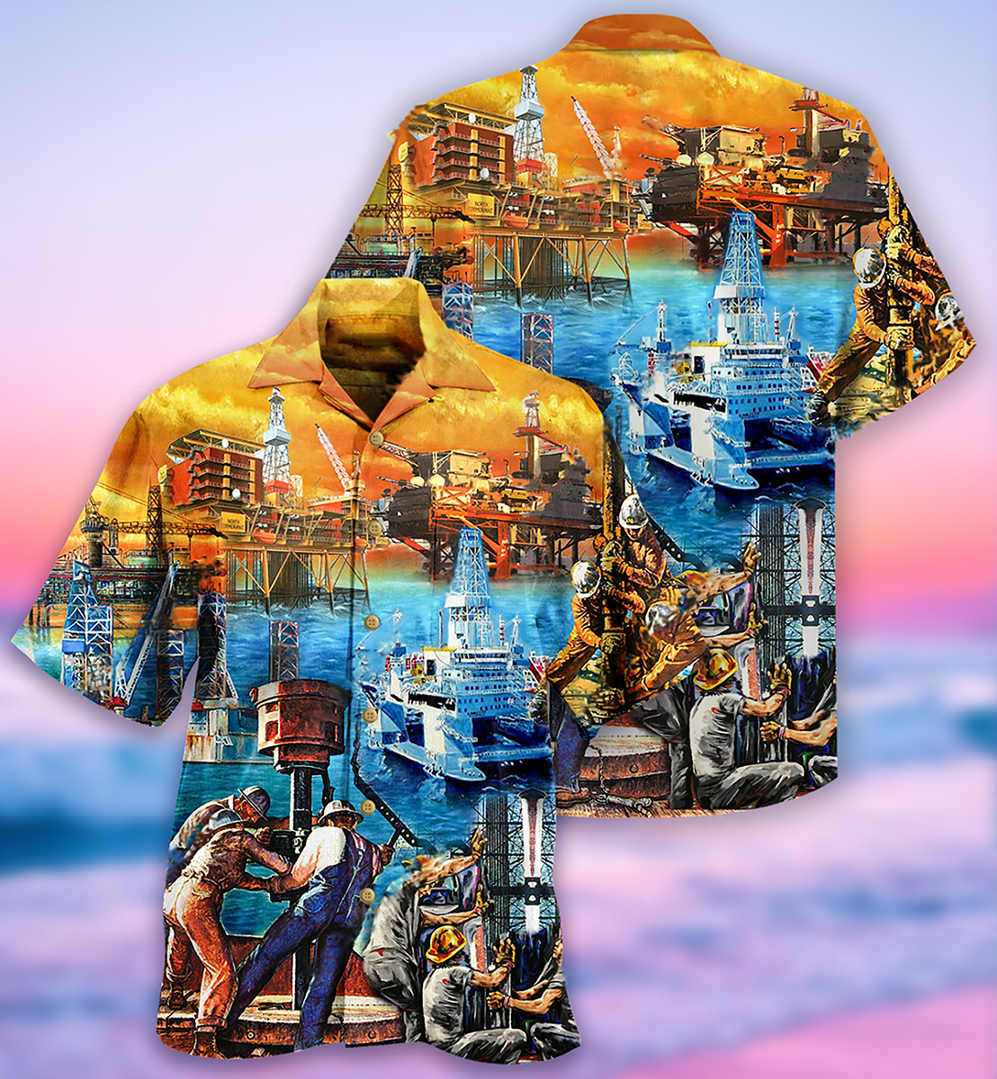 Oil Field Drill Till Squirts Hawaiian Shirt Design View For Resort Travel And Thoughtful Gifting