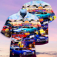 Classic Car Hawaiian Shirt For Vacation Getaways Resort Wear And Casual Celebrations And Resort Style