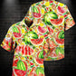 Summer Tropical Fruit And Watermelon Hawaiian Shirt For Beach Getaways Resort Outings And Thoughtful Gifting And Resort Style
