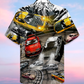 Classic Car Hawaiian Shirt With Detailed Graphic For Warm Weather Adventures Parties And Daily Comfort