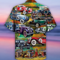Classic Car Hawaiian Shirt With All Over Print For Beach Vacations Casual Parties And Warm Weather Style
