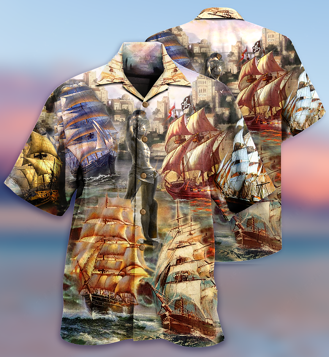 Sailing Away Adventure Hawaiian Shirt For Summer Vacation And Beach Travel
