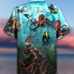 Octopus Giant Diver Hawaiian Shirt For Poolside Relaxation And Sunny Getaways
