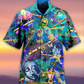 Flute Hawaiian Shirt With All Over Print For Island Holidays Summer Parties And Casual Outdoor Wear