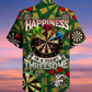 Vintage Green Darts Happiness Hawaiian Shirt Pattern View For Relaxed Warm Weather Outfits