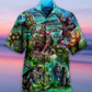 Forest Gorilla Hawaiian Shirt With Detailed Graphic For Beach Vacations Casual Parties And Warm Weather Style