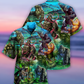 Forest Gorilla Hawaiian Shirt With All Over Print For Beach Vacations Casual Parties And Warm Weather Style