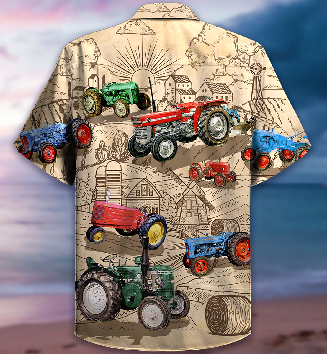 Tractor Many Tractors Hawaiian Shirt For Poolside Relaxation And Sunny Getaways