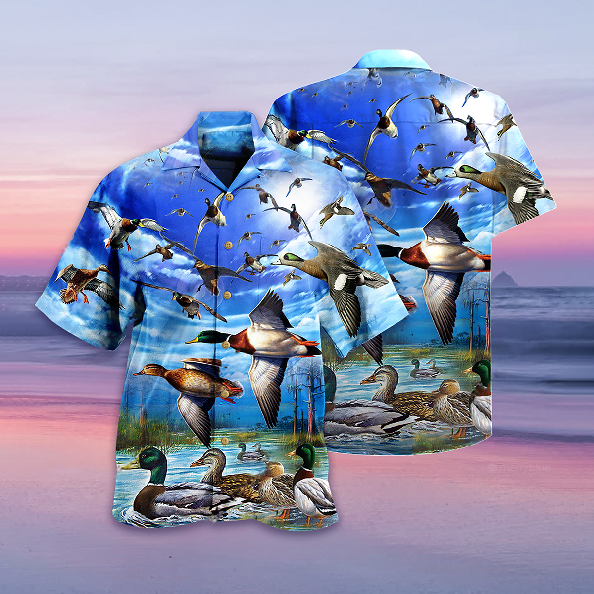 Duck Freedom Wild Hawaiian Shirt For Summer Vacation And Beach Travel