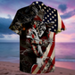 Patriotic Welder Hawaiian Shirt For Beach Parties And Weekend Getaways