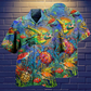 Turtle Turtley Awesome Day Hawaiian Shirt Pattern View For Relaxed Warm Weather Outfits