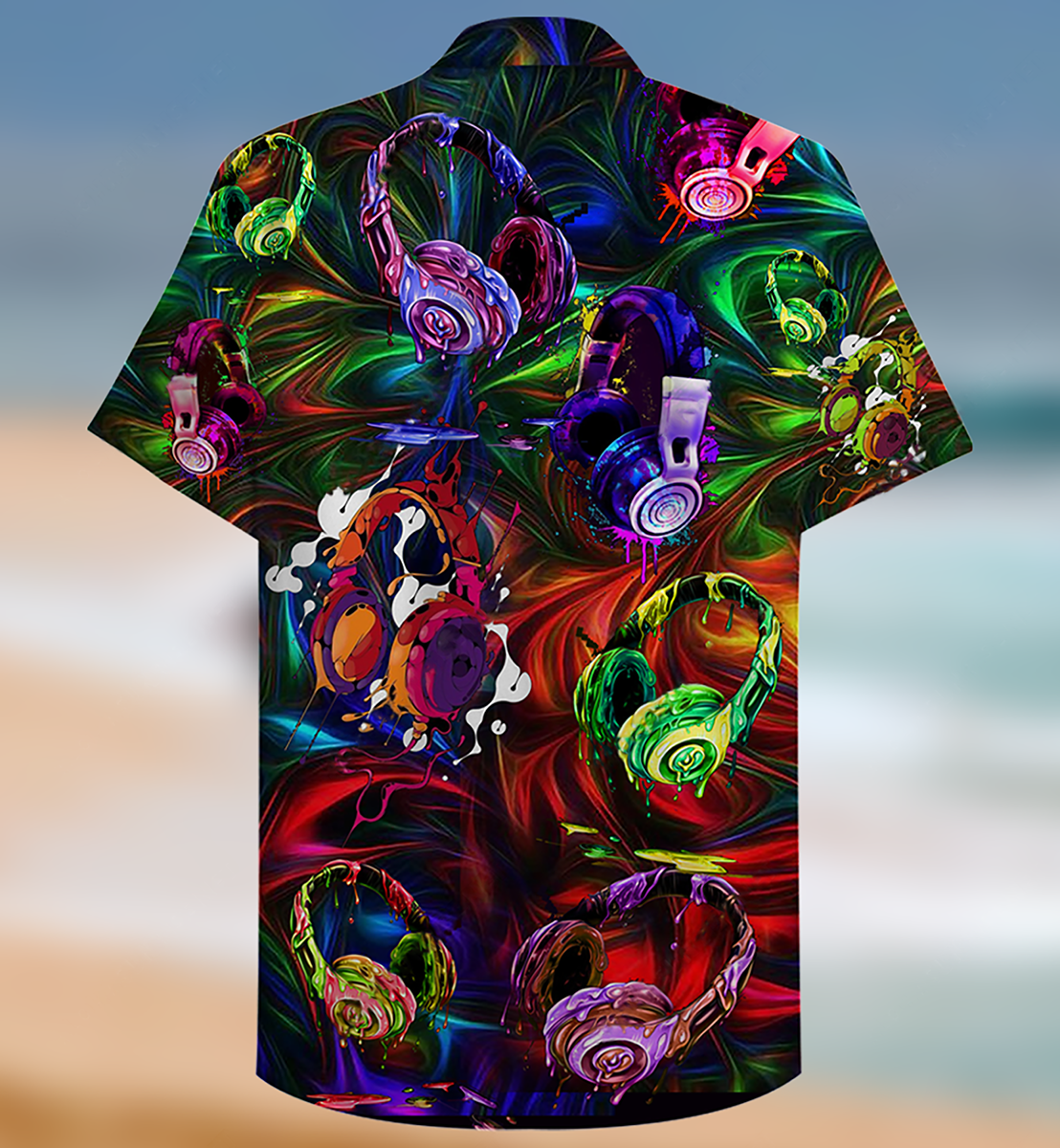 Headphone Amazing Hawaiian Shirt For Summer Vacation And Beach Travel