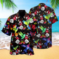 Floral Hummingbird Amazing Hawaiian Shirt Pattern Detail For Vacation Travel And Daily Wear