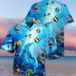 Dolphin Amazing Sea Hawaiian Shirt Artwork View For Weekend Travel And Beach Style