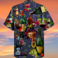 Wine Glass Grape Hawaiian Shirt Artwork Detail For Tropical Trips And Casual Outings