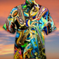 Saxophone Hawaiian Shirt With All Over Print For Tropical Getaways Outdoor Fun And Everyday Wear