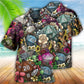 Floral Tabletop Dice Hawaiian Shirt For Coastal Trips Outdoor Events And Relaxed Summer Wear And Resort Style
