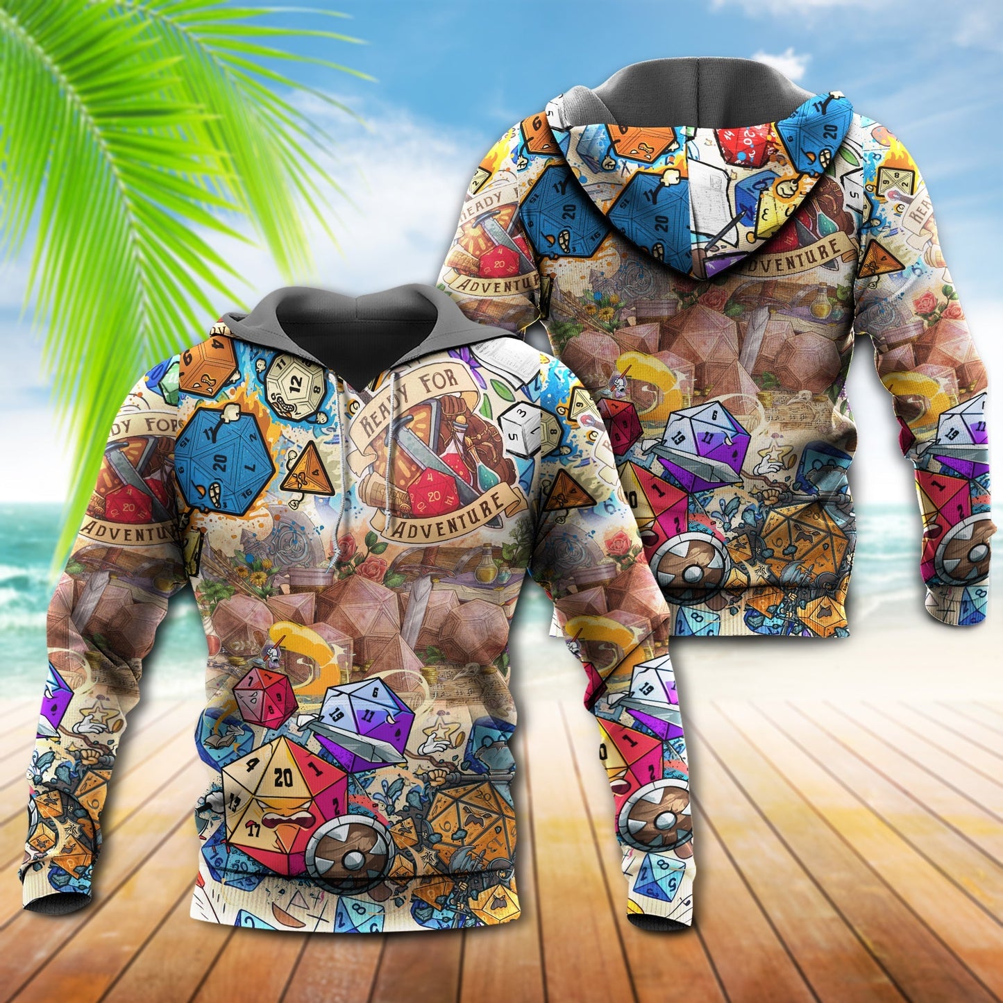 D20 Ready Adventure Hoodie For Comfortable Daily Outfits Holidays And Casual Wear