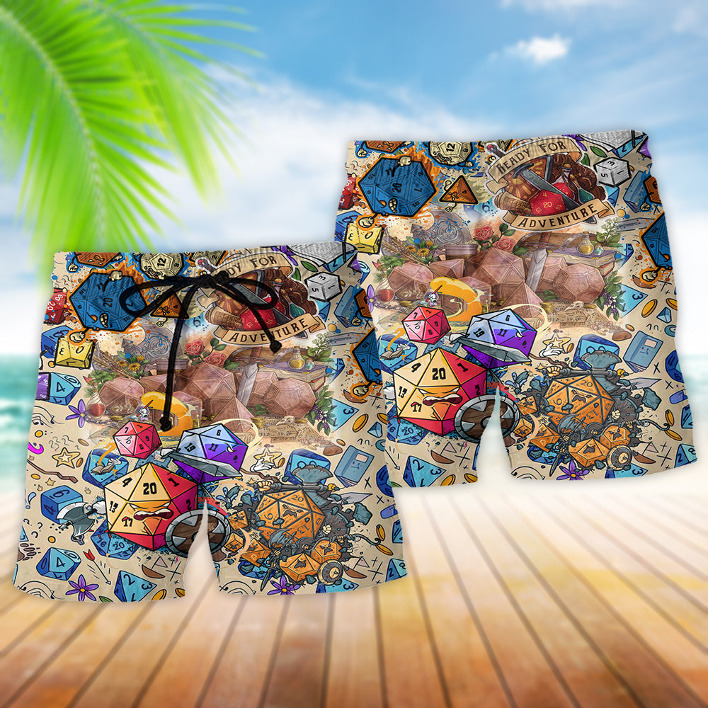D20 Twinkle Ready For Adventure Beach Shorts For Sunny Holidays And Comfortable Daily Styling