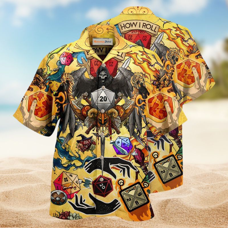 Fantasy Dice Chance Roll Hawaiian Shirt For Beach Days, Summer Outings, And Thoughtful Gift Giving