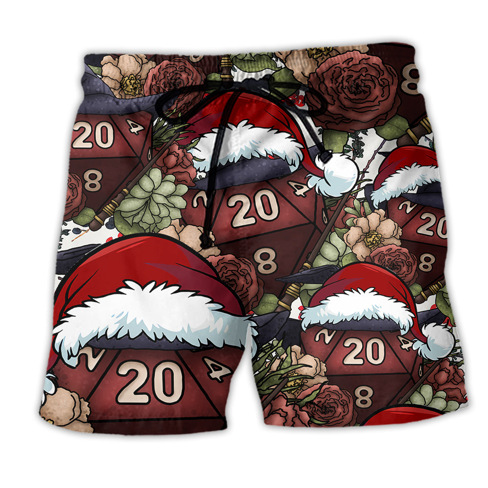 Fantasy Dice Witch Holiday Vibe Beach Shorts Pattern View For Vacation Travel And Outdoor Fun