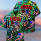 Fishing Hooked Freedom American Hawaiian Shirt For Beach Parties And Weekend Getaways