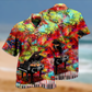 Piano Music Guide Hawaiian Shirt Pattern Detail For Summer Holidays And Outdoor Fun