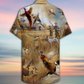 Hunting Pheasant Excited Hawaiian Shirt Artwork View For Coastal Escapes And Resort Style