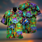 Funny Frog Mushrooms Hawaiian Shirt For Vacation Days And Relaxed Coastal Outings