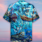 Ship Underwater Treasures Forgotten Hawaiian Shirt Pattern Detail For Vacation Travel And Daily Wear