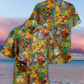 Colorful Watercolor Cat Beautiful Hawaiian Shirt For Coastal Adventures And Warm Weather Wear