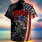 Fishing Hooked Freedom American Hawaiian Shirt Pattern View For Lightweight Everyday Style