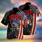 Fishing Hooked Freedom American Hawaiian Shirt Design Detail For Beach Days And Holiday Travel