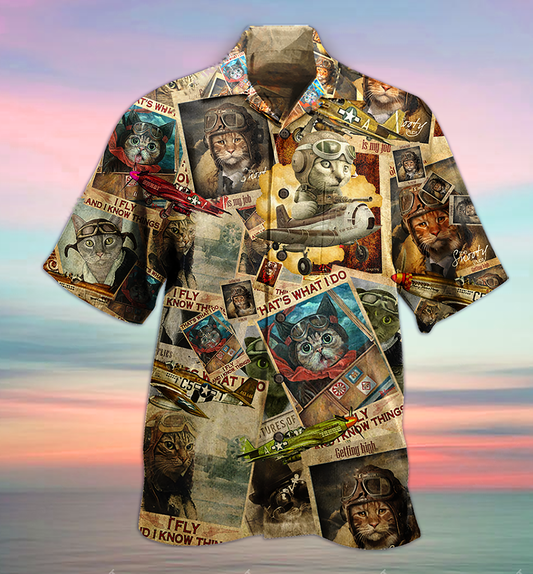 Cat Amazing Pilot Limited Edition – Hawaiian Shirt