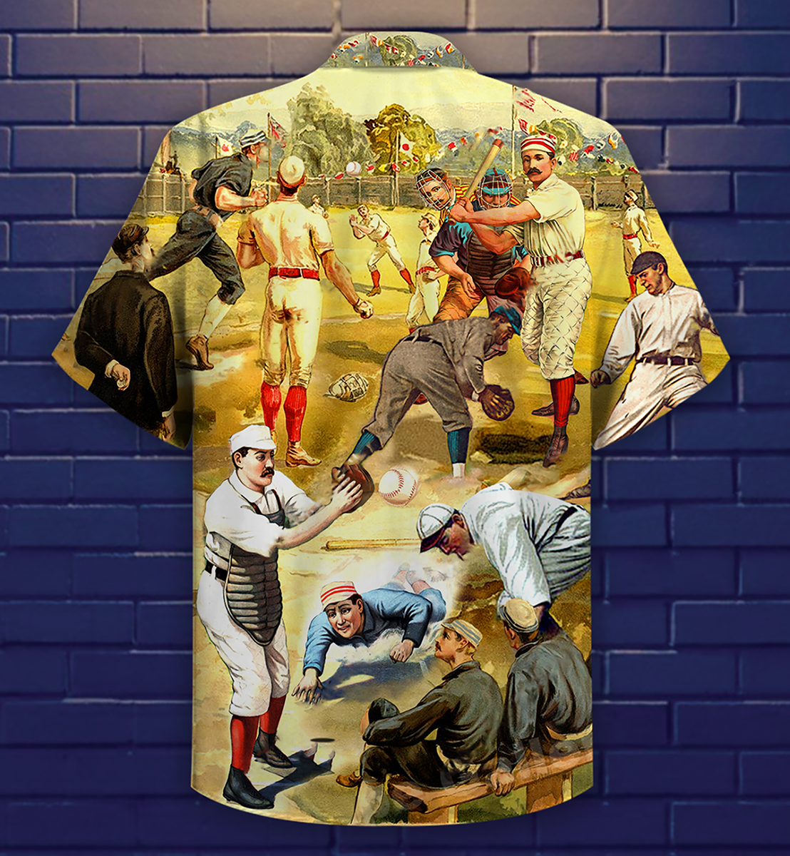 Vintage Baseball Hit Run Fast Turn Left Hawaiian Shirt For Poolside Relaxation And Sunny Getaways