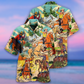Cowboy Real Men Ride Horses Hawaiian Shirt Artwork Detail For Tropical Trips And Casual Outings