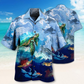 Turtle Flow Hawaiian Shirt For Summer Vacation And Beach Travel