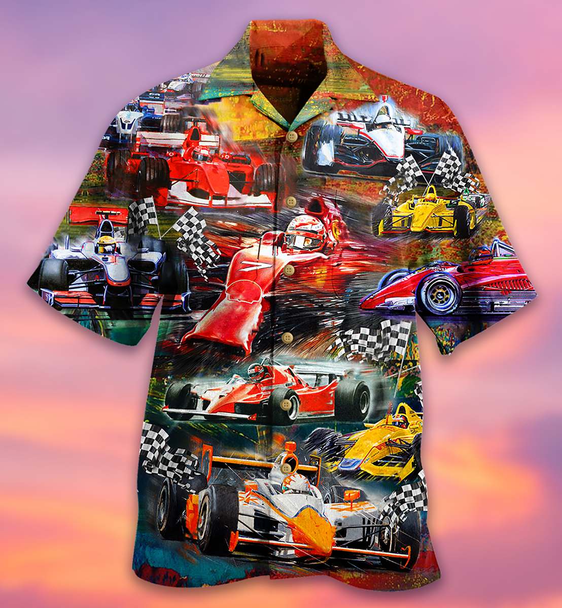 Car Racing Race Hawaiian Shirt For Coastal Adventures And Warm Weather Wear