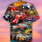 Car Racing Race Hawaiian Shirt Design View For Resort Travel And Thoughtful Gifting