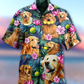 Dog Golden Retriever Hug Hawaiian Shirt Pattern View For Lightweight Everyday Style
