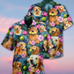 Dog Golden Retriever Hug Hawaiian Shirt For Coastal Adventures And Warm Weather Wear