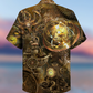 Steampunk Octopus Revolution Hawaiian Shirt Design Detail For Beach Days And Holiday Travel