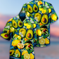 Fruit Avocado Lemon Summer Hawaiian Shirt For Resort Getaways And Comfortable Summer Activities