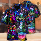 Funny DJ Cat Hawaiian Shirt For Festival Travel, Beach Gatherings, And Relaxed Summer Style
